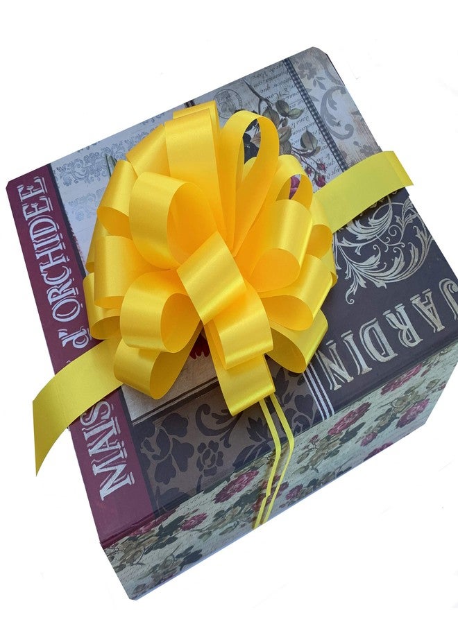 GiftWrap Etc. Large Pastel Gift Ribbon Bows - 8" Wide, Set of 6 Pull Bows, Lavender, Mint, Yellow, Rose, Spring, Summer, Gift Basket Decorations, Birthday, Fundraiser, Christmas, Easter - Image 2